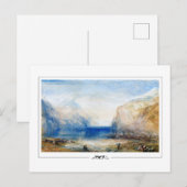 JMW Turner #12-2 - Fine Art Briefkaart (Voorkant / Achterkant)