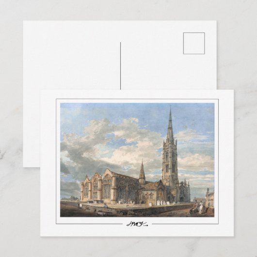 JMW Turner #12-3 - Fine Art Briefkaart (Voorkant / Achterkant)