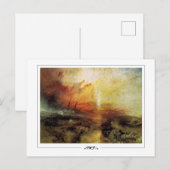 JMW Turner #133-2 - Kunstmatig Briefkaart (Voorkant / Achterkant)