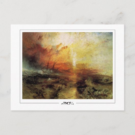 JMW Turner #133-2 - Kunstmatig Briefkaart (Voorkant)