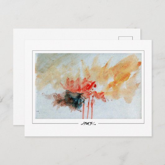 JMW Turner #151 - Kunstmatig Briefkaart (Voorkant / Achterkant)