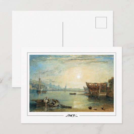 JMW Turner #18-2 - Fine Art Briefkaart (Voorkant / Achterkant)