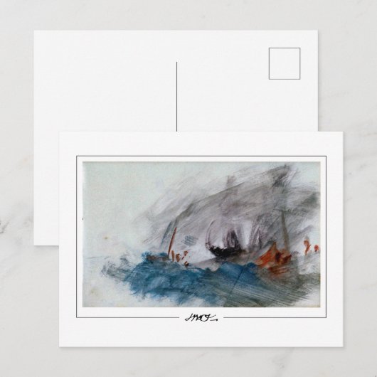 JMW Turner #230 - Kunstmatig Briefkaart (Voorkant / Achterkant)