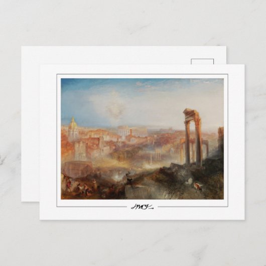 JMW Turner #26-2 - Fine Art Briefkaart (Voorkant / Achterkant)
