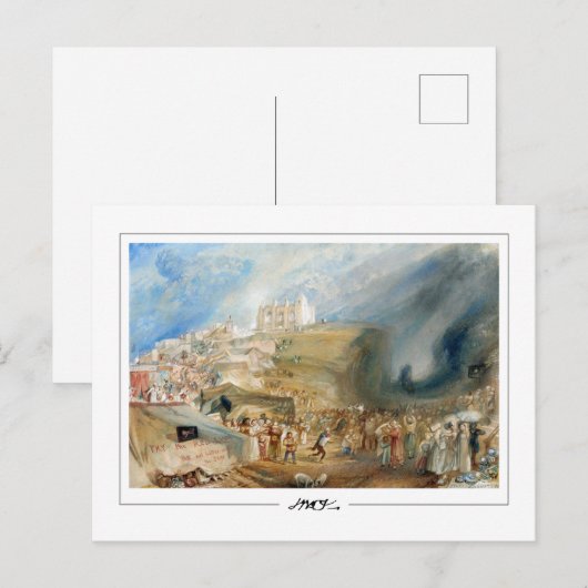 JMW Turner #27-3 - Fine Art Briefkaart (Voorkant / Achterkant)