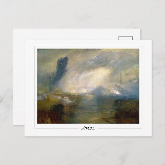 JMW Turner #283-2 - Kunstmatig Briefkaart (Voorkant / Achterkant)