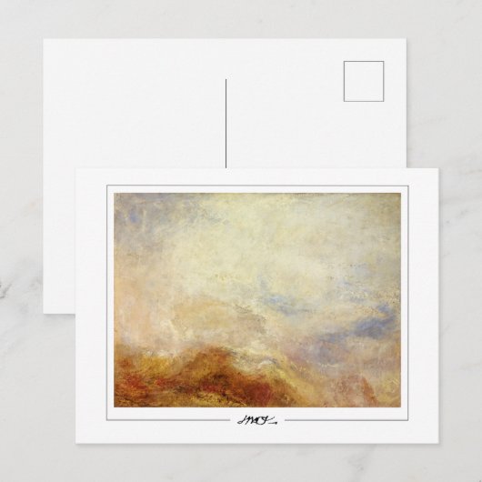 JMW Turner #36-2 - Kunstmatig Briefkaart (Voorkant / Achterkant)