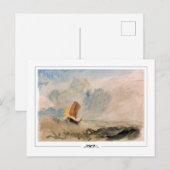JMW Turner #393 - Kunstmatig Briefkaart (Voorkant / Achterkant)