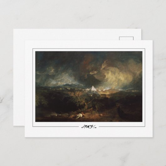 JMW Turner #7-2 - Fine Art Briefkaart (Voorkant / Achterkant)