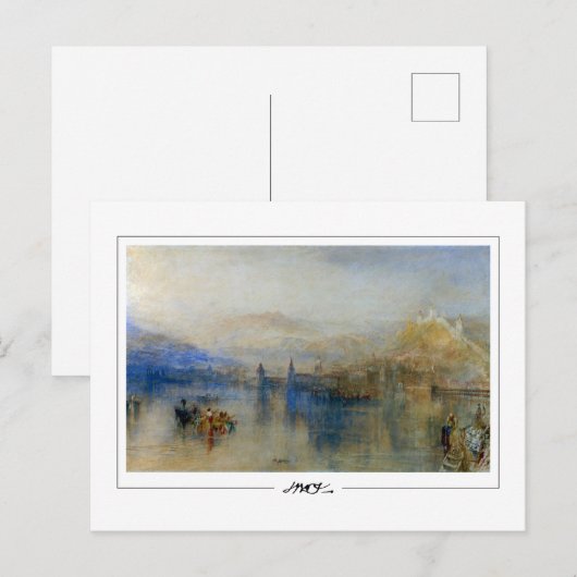 JMW Turner #9-3 - Fine Art Briefkaart (Voorkant / Achterkant)