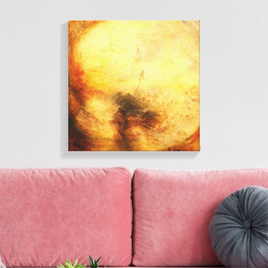 JMW Turner licht en kleur Canvas Afdruk (Insitu (Woonkamer))
