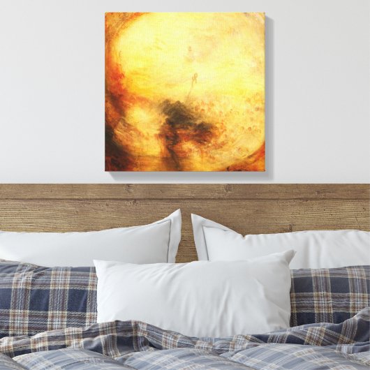JMW Turner licht en kleur Canvas Afdruk (Insitu (Slaapkamer))