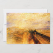 JMW Turner Rain Steam and Speed Invitations Kaart (Voorkant)