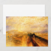 JMW Turner Rain Steam and Speed Invitations Kaart (Voorkant / Achterkant)