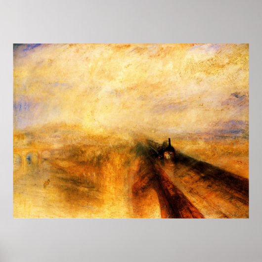 JMW Turner Rain Steam and Speed Poster (Voorkant)