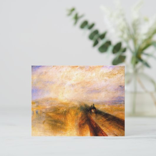JMW Turner - Regen Stem en versnellen het Grote We Briefkaart (Staand voorkant)