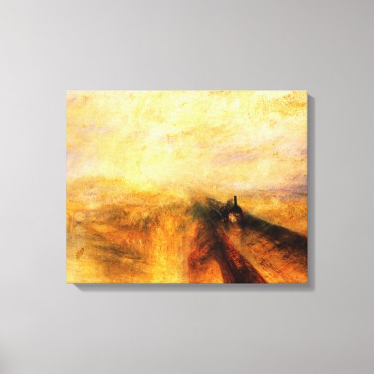 JMW Turner Regenstoom en Snelheid Canvas Afdruk (Voorkant)