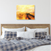 JMW Turner Regenstoom en Snelheid Canvas Afdruk (Insitu (Slaapkamer))