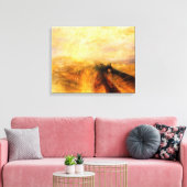 JMW Turner Regenstoom en Snelheid Canvas Afdruk (Insitu (Woonkamer))