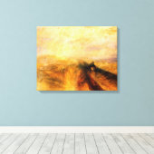 JMW Turner Regenstoom en Snelheid Canvas Afdruk (Insitu (Houten vloer))