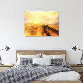 JMW Turner Regenstoom en Snelheid Canvas Afdruk (Insitu (Slaapkamer))