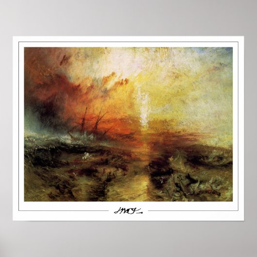 JMW Turner Zedign Art Poster #133-2 (Voorkant)