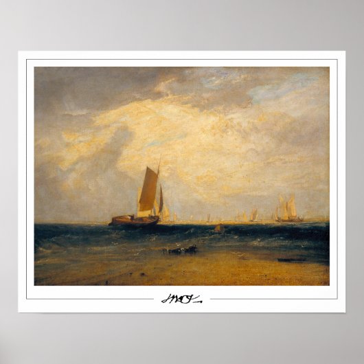 JMW Turner Zedign Art Poster #13-3 (Voorkant)