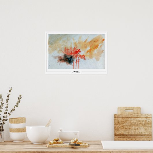 JMW Turner Zedign Art Poster #151 (Keuken)