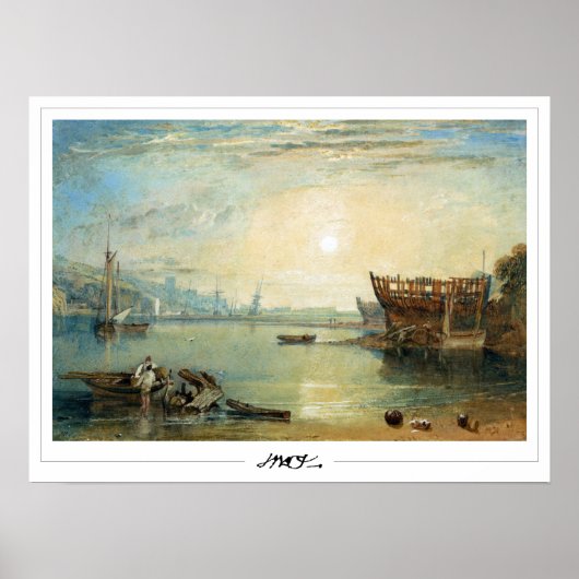 JMW Turner Zedign Art Poster #18-2 (Voorkant)