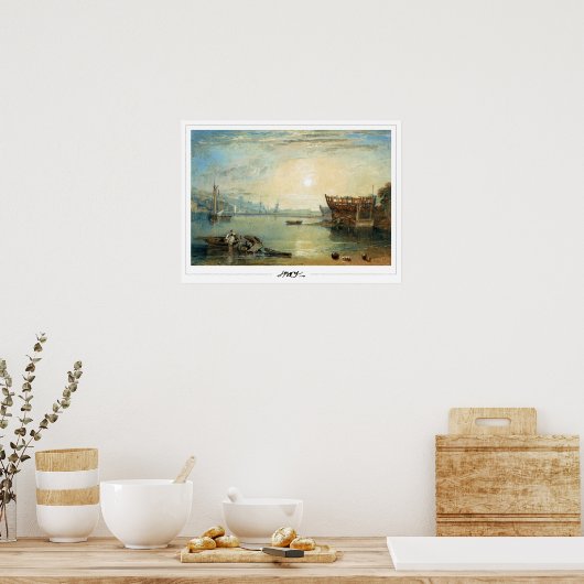 JMW Turner Zedign Art Poster #18-2 (Keuken)