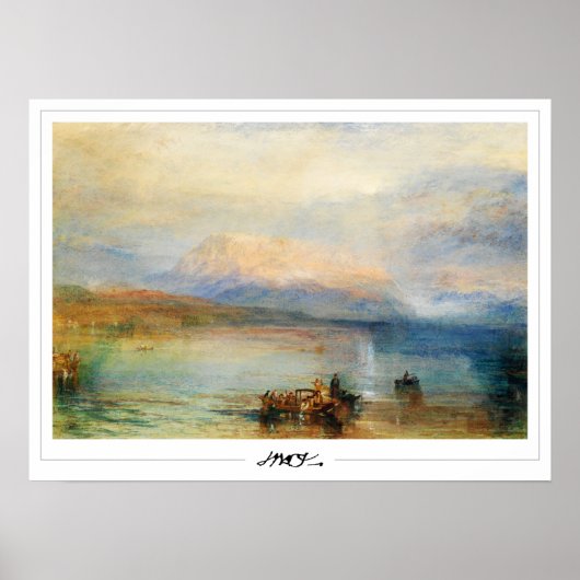 JMW Turner Zedign Art Poster #18-3 (Voorkant)