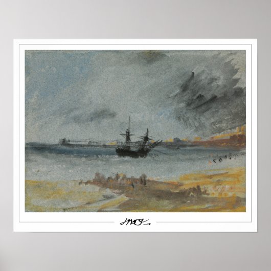 JMW Turner Zedign Art Poster #21-3 (Voorkant)