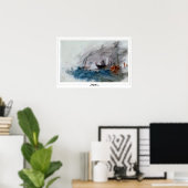 JMW Turner Zedign Art Poster #230 (Thuiskantoor)