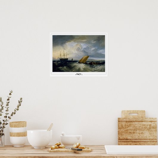 JMW Turner Zedign Art Poster #30-3 (Keuken)
