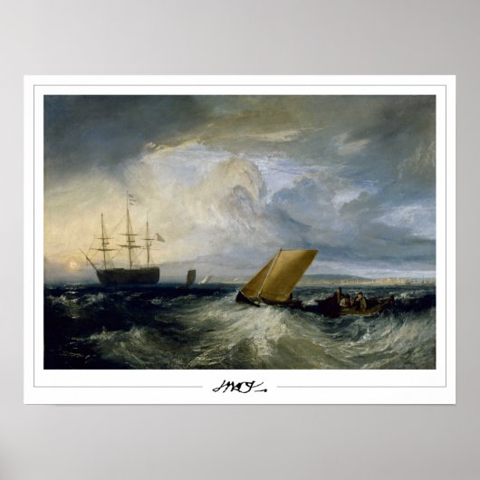 JMW Turner Zedign Art Poster #30-3 (Voorkant)