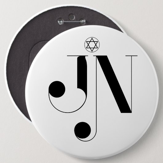 JN Magazine Logo kolossale Button (Voorkant /achterkant)