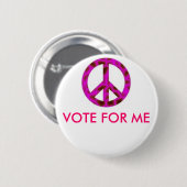 Jnp, STEMMING VOOR MIJ Ronde Button 5,7 Cm (Voorkant /achterkant)