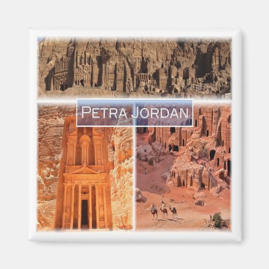 JO003 PETRA, Jordanië, Azië, Fridge Magneet (Voorkant)