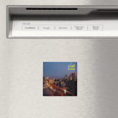 JO009 AMMAN 's nachts, Jordanië, Azië, Fridge Magneet (Insitu (Vaatwasser))