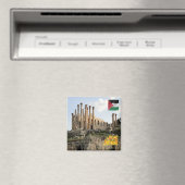 JO012 Jerash TEMPLE OF ZEUS, Jordan, Fridge Magneet (Insitu (Vaatwasser))