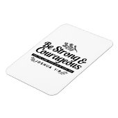 Jo 1:9 Bijbelvers Ontwerp – Wees sterk en moedig Magneet (Linkerzijde)