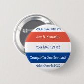 Jo en Kamala Ronde Button 5,7 Cm (Voorkant /achterkant)