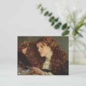 Jo, het mooie Ierse meisje (door Gustave Courbet) Briefkaart (Staand voorkant)