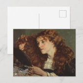 Jo, het mooie Ierse meisje (door Gustave Courbet) Briefkaart (Voorkant / Achterkant)