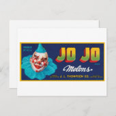  JO JO Melons Crate Label Briefkaart (Voorkant / Achterkant)
