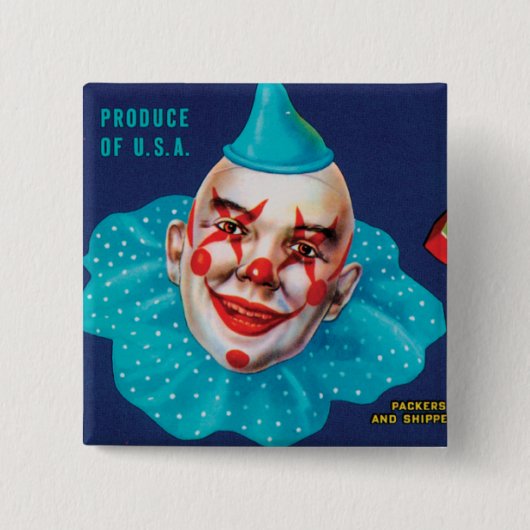 JO JO Melons Vierkante Button 5,1 Cm (Voorkant)