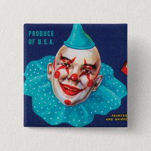 JO JO Melons Vierkante Button 5,1 Cm