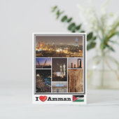 JO Jordan - Amman - Briefkaart (Staand voorkant)