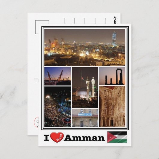 JO Jordan - Amman - Briefkaart (Voorkant / Achterkant)