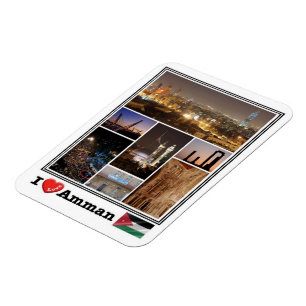 JO Jordan - Amman - I Love Mosaic - Magnet Magneet